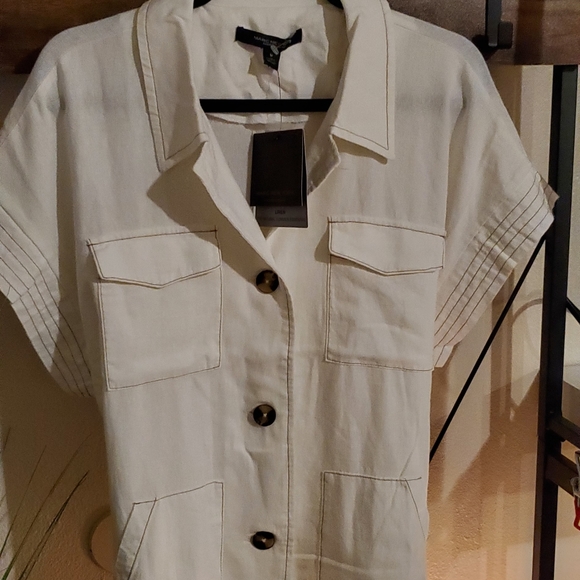 Linen drees blouse - Picture 3 of 5